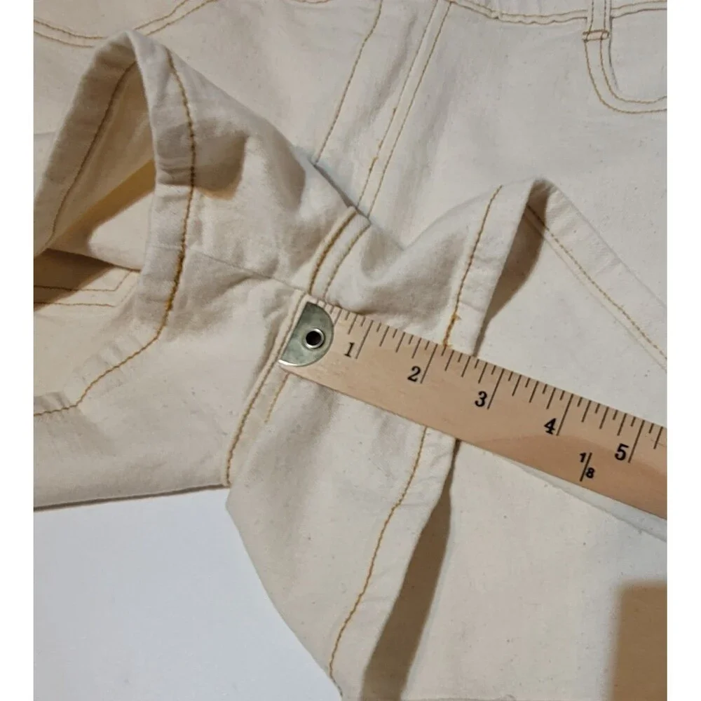 Free Assembly Girls 90's A-Line Cream Denim‎ Shorts - XXL (18)
